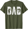 Fishing Gifts for Dad Birthday Fisherman Fishing Dad Classic Bold Font Father's Day Fish Daddy T-Shirt - Olive Green