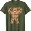 Snabdesign84 Bear Bodybuilder Bodybuilding Sports T-Shirt - Olive Green