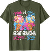 Bears Pink Or Blue Gender Reveal Bears Pink Or Blue Great Grandma Loves You Gender Reveal T-Shirt - Olive Green