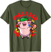 Just Pigs Please NYC Pigcasso Funny Pig Painter Painting Artist Art Lover Piggy T-Shirt - Olive Green