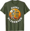 Disc Golfing Humor Meme Tees And Stuff Disc Golf Halloween Disc Golfer Skeleton Hyzerween Item T-Shirt - Olive Green
