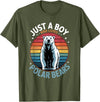Polar Bear Shirts & Gifts for Boys Boys Polar Bear T-Shirt - Olive Green