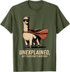 Vintage Llama Adventures | Funny Animal Gifts Superhero Llama Alpaca Lover Retro 80s 90s Vintage Men Women T-Shirt - Olive Green