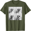 Arctic Polar Bear Face Photography Men Women Kids Cool Polar Bear With Sunglasses Funny Zoo Animal Selfie T-Shirt - Olive Green