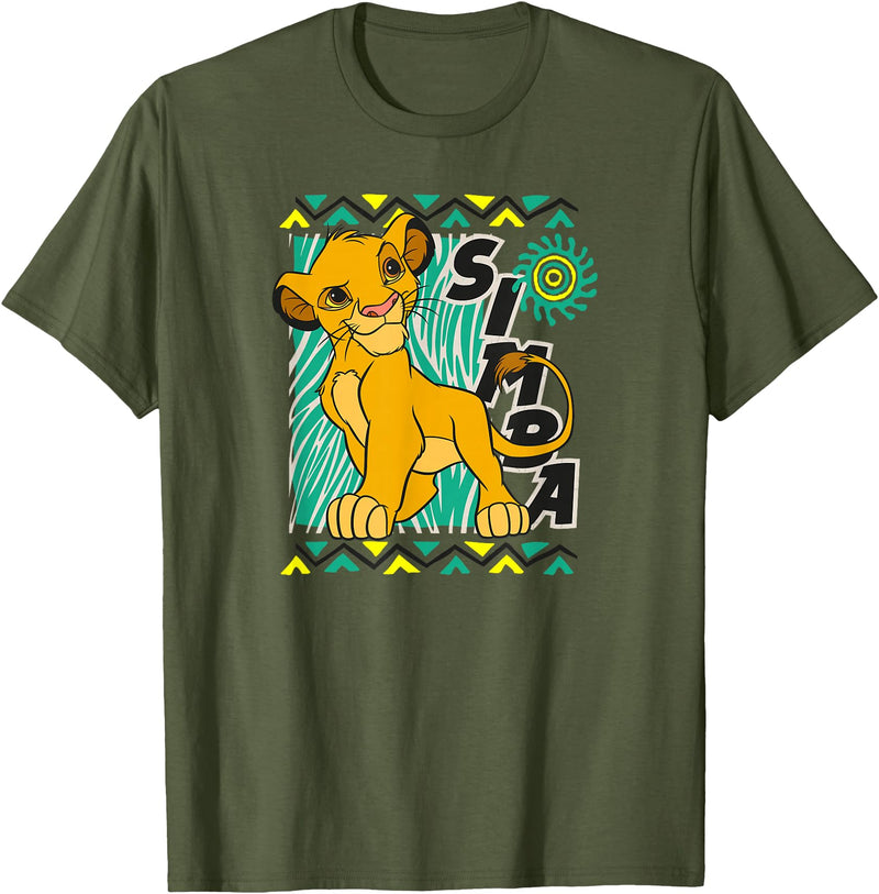 Disney - Lion King Classic Simply Simba T-Shirt - Olive Green