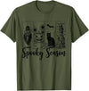 Halloween Spooky Tee Vintage Halloween Horror Spooky Season T-Shirt - Olive Green