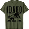 Idaho Is Calling And I Must Go! Idaho Is Calling & I Must Go Bear Mountains Vintage Gift T-Shirt - Olive Green