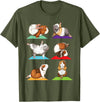 Funny Guinea Pig Shirts Guinea Pig Yoga - Fitness Exercise Animal Rodent Pet Lover T-Shirt - Olive Green