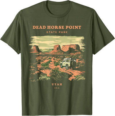 Presto State Park Utah Teez Dead Horse Point State Park Utah Retro Vintage T-Shirt