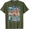 Buffalo New York Waterfront Wonder Buffalo New York NY Waterfront Wonder SD391 T-Shirt - Olive Green