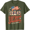 Hamsters 250 Years Revolutionary War Parade 1776 2026 July 4 T-Shirt - Olive Green
