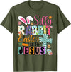 Silly Rabbit Easter Cute Bunny Christian Faith Happy Easter T-Shirt in Olive Green