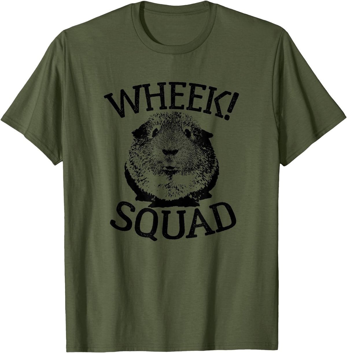 Guinea Pig Squads Guinea Pig T-shirts Wheek Squad Cute Funny Guinea Pig Shirts T-Shirt - Olive Green