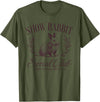 Show Rabbit Social Club Show Barn Mom Stock Show Agriculture T-Shirt in Olive Green