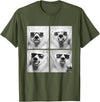 Funny Animal Photography Clothing Co. Funny Polar Bears with Sunglasses Cool Ice Bears Humor Meme T-Shirt - Olive Green