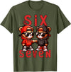 Funny Teddy Bear 67 Matching Teenager Boys Designs 67 Teddy Bear 6 7 Meme for Boys Kids Cute School Six Seven T-Shirt - Olive Green