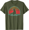 Sea Lion Graphic Art Designs Sea Lion Lover Animal Retro Vintage 80s Style T-Shirt - Olive Green