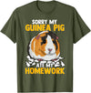 Sorry My Guinea Pig Ate My Homework Funny Pet Rodent Hamster T-Shirt - Olive Green