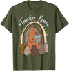 Thank You Teacher Appreciation Gifts Teacher Bear Reading Appreciation Teacher Graphic T-Shirt - Olive Green
