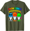 Halloween Shirts By HustlaGirl Snow Cones Cold Sweet and Colorful T-Shirt - Olive Green