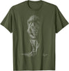 black animals art Lion Scribble Black Art for Lover Lions King of Animals T-Shirt - Olive Green