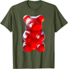 Urban Empyre Red Gummy Bear T-Shirt - Olive Green