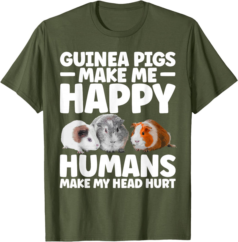 Guinea Pig Gift Guinea Pig Accessories & Stuff Funny Guinea Pig Clothes Men Women Rodent Guinea Pig Lover T-Shirt - Olive Green