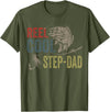 Reel Cool Step-Dad Fishing Fathers Day Tee Fishing Reel Cool Step-Dad Fishing T-Shirt - Olive Green