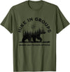 Hiking Bear Apparel Hike in Groups Bears Like to Have Options Funny Camping T-Shirt - Olive Green