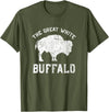 We Are Wildlife The Great White Buffalo T-Shirt Native American Inspired T-Shirt - Olive Green