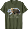 Katmai National Park Landscape Shirts & Gifts Alaskan Bear Katmai National Park Lake Image Alaska Souvenir T-Shirt - Olive Green