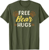Bear Gay Pride by Content Design Studio Bear Community, Free Bear Hugs, Bear Flag, Gay Bear Pride T-Shirt - Olive Green