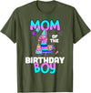 Llama Boys Kids Lovers Creations Llama Mom Shirt - Birthday Boy’s Cute Matching Party Outfit T-Shirt - Olive Green