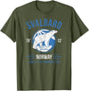 Svalbard T-Shirt Co. Svalbard Polar Bear T Shirt | Norway Northern Lights T-Shirt T-Shirt - Olive Green