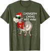 Christmas Shirts Pajamas PJ Men Women Kids Gifts Christmas Donkey Italian Xmas Funny Donkey Lover Pajamas T-Shirt - Olive