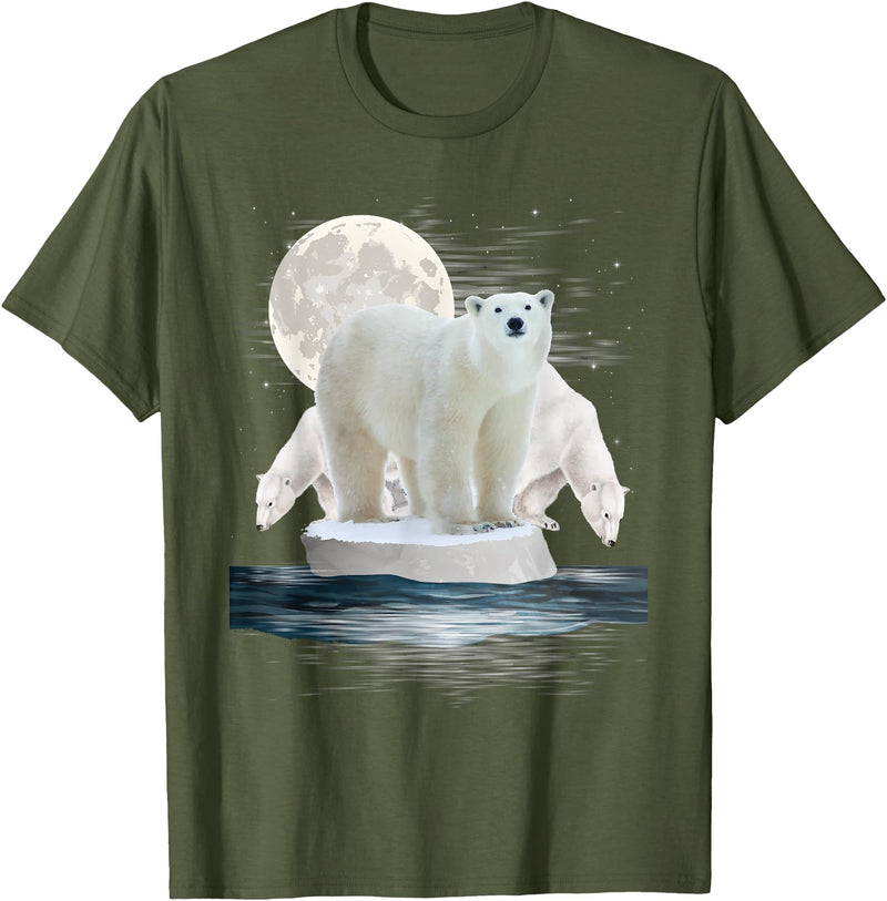 Funny Polar Bear Shirts Polar Bears - Wildlife Zoo Animal Lover Zookeeper Nature T-Shirt Small - Olive Green