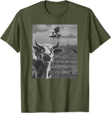 When Pigs Fly Pig Lover Designs Apparel Gifts Cow Selfie With Flying Pigs Fly Funny Gift for Men Women Kid T-Shirt - Olive Green
