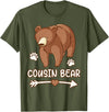 Cousin t-shirt bear, Cousin bear shirt boys cousin tee shirt bear, cousin bear tshirt for men T-Shirt - Olive Green