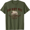 Cody Wyoming Do Not Pet the Fluffy Cows Do Not Pet the Fluffy Cows Cody WY Bison Souvenir Funny T-Shirt - Olive Green