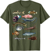 Educational Science Ideas Deep Sea Fish Ocean Biology & Marine Science Educational T-Shirt - Olive Green