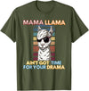 Mama Llama Designs Mama Llama Mom Funny Saying Cute Design For Men Women Kids T-Shirt - Olive Green