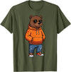 Bear Shirts For Men Women Kids Gifts Cool Bear Sunglasses Men Women Kids Boys Girls Youth Teen T-Shirt - Olive Green
