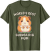 Best & Fun Guinea PIg Designs Funny World's Best Guinea Pig Mum Mama Mom T-Shirt - Olive Green
