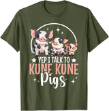 Kune Kune Pig Accessories & KuneKune Clothes Kune Kune Pig Essentials Kunekune Pig Lover Kune Kune Mom T-Shirt - Olive Green