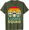 Funny Llama Gift Llama Lover Accessories & Stuff Funny Llama Design for Men Women Llama Alpaca Farm Animal T-Shirt - Olive Green