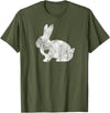 Love Bunny Rabbit Lover Animal Pet Owner Easter Gift T-Shirt in Olive Green