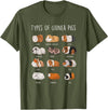 Funny Guinea Pig Sayings Design Shop Guinea Pig Types Of Guinea Pigs T-Shirt - Olive Green