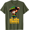Jamaican Gifts for proud Jamaican Men, Women, Kids WI RUN TINGS Teddy Bear Jamaica Flag Shirt Jamaican Clothing T-Shirt - Olive Green