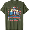 Cockatiel Parakeet Bird 4th Of July Bird Lover Patriotic Cockatiel Parakeet Bird Birdwatching 4th of July T-Shirt - Olive Green
