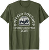 Southridge Design 2025 Custer State Park Buffalo Roundup - Distressed T-Shirt - Olive Green